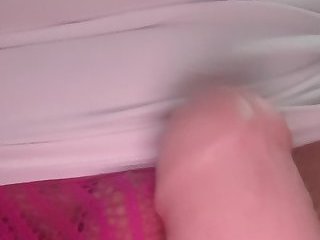 Horny CD teases dildo