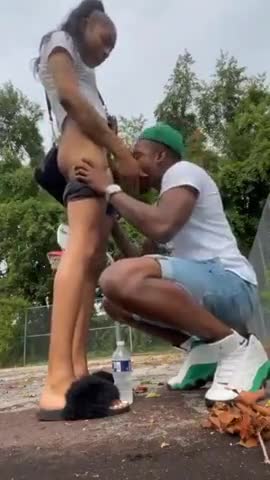 ebony guy licks with gets fucked public