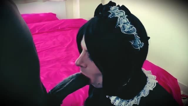 Sissy maid BBC blowjob (romantic)